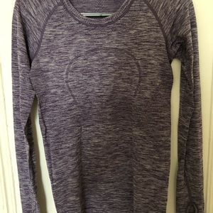 Lululemon long sleeve running shirt.